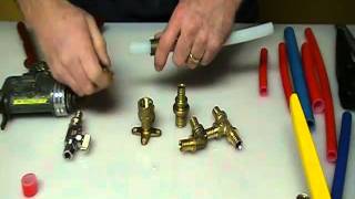 How to join pex plastic pipe five different ways Plumbing Tips [upl. by Alden]