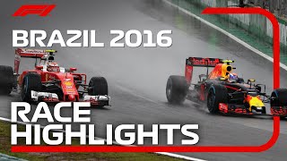 2016 Brazilian Grand Prix Race Highlights [upl. by Enial857]