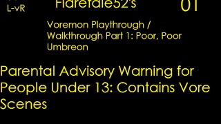 Flaretale52s Voremon Playthrough Demo v4 Ep1 Poor Poor Umbreon Lets Play [upl. by Giarc]