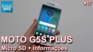 MOTOROLA MOTO G5S PLUS  CARTAO MICRO SD MEMORIA INTERNA MOVER APP JOGOS [upl. by Ernestine939]