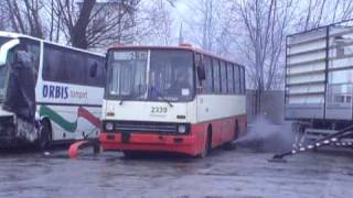 Ikarus 26004 2339  odpalanie  Diesel cold start wwwkultowyikaruscom [upl. by Nomzed]