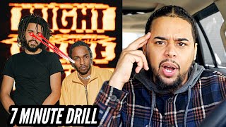 ITS A WAR J COLE  7 MINUTE DRILL KENDRICK RESPONSE DISS REACTION  BREAKDOWN [upl. by Olbap]