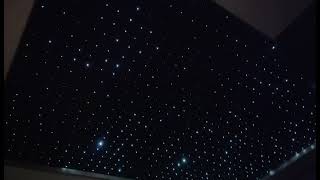 Fiber optic star ceiling  Stretch ceiling  star ceiling night sky [upl. by Zerla]