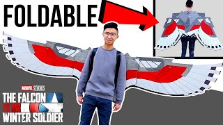 I Made FOLDABLE FALCON WINGS From Falcon and The Winter Soldier Made From Cardboard DIY [upl. by Suravat107]