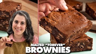 How To Make Claire Saffitz Malted quotForeverquot Brownies Malted Brownies Recipe [upl. by Selbbep]