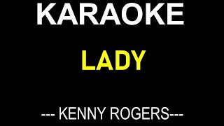 LADY KARAOKE BY KENNY ROGGERS  NO MUSIC BACKGROUND  LYRICS TEXT ONLY DISPLAY [upl. by Fu]