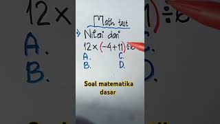 Soal matematika dasar pembahasansoalcpns matematika soalskdcpns soalcpns maths contohsoalcpns [upl. by Daggna]