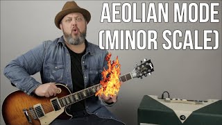 Lead Guitar Lesson  Modes Aeolian Scale Study For Guitar [upl. by Butler191]