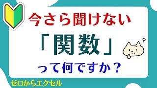 【エクセル初心者】関数って何？入力の方法は？～関数はじめの一歩～【ゼロからパソコン】 [upl. by Sothena35]