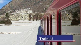 Bernina Express  RhB  Rhätische Bahn  Thusis  Tirano  Swiss Train Journey  Rhaetian Railway [upl. by Clary608]