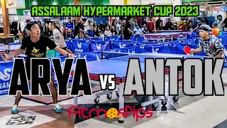 ARYA Bolam vs ANTOK Gotro 🏓🏓 16 Besar Assalaam Hypermarket Cup 2023 [upl. by Marlee]