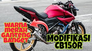 KUMPULAN MODIFIKASI CB150R 2022  WARNA MERAH GANTENG BANGET [upl. by Olleina546]