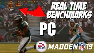 MADDEN 19 PC SETTINGS  Real Time Benchmarks Intel and AMD Ryzen Builds 970 and 1070ti GPU [upl. by Leslie225]