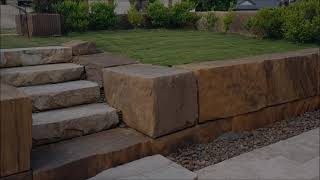 Zoysia Tenuifolia Amongst Sandstone Blocks [upl. by Akcimehs762]