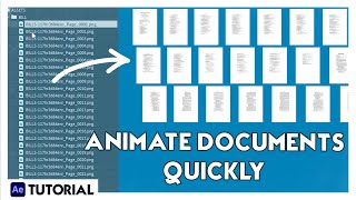 Animating PDF documents in After Effects  Beginner tutorial [upl. by Yasui33]