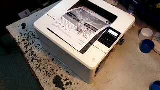 HP LASERJET PRO M402 DISASSEMBLY CLEANING amp FUSER REPLACEMENT [upl. by Pinkerton]