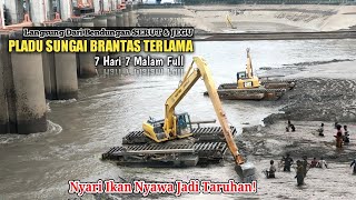 PLADU SUNGAI BRANTAS Flushing Waduk Mencari Ikan Nyawa JADI Taruhan Serut Ludoyo amp Jegu Wlingi [upl. by Allenod]