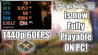 Fable 2 is now fully playable on pc 1440p 60fps [upl. by Ecirahs649]