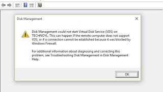 How to Fix Disk Management Could Not Start Virtual Disk Service on Windows 1110 [upl. by Akinek]