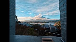 Lake Kawaguchi Fuji View Sunrise Time Lapse  Hoshinoya Fuji  20241019 [upl. by Aniger427]