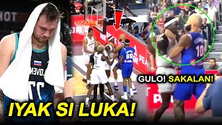 GULO NagkaSAKALAN ang dalawang Nba Player IYAK si Luka Doncic LAGLAG ang Slovenia MAMAW si WEMBY [upl. by Marrilee842]