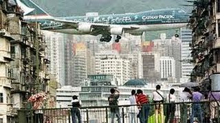 Plane Spotters Kai Tak Hong Kong Airport 1998 [upl. by Esidarap137]