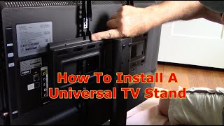 How To Assemble A Universal TV Stand [upl. by Bevis]