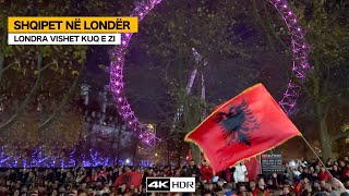 FESTA E FLAMURIT NE LONDER LONDRA VISHET KUQ E ZI FESTA ME FLAMUJ DHE MAKINA LUKSOZE E SHQIPTAREVE [upl. by Ttehr]