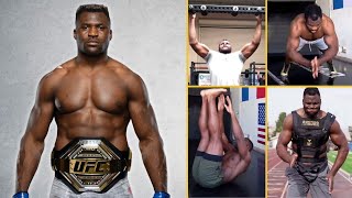 FRANCIS NGANNOU  SON ENTRAINEMENT DINGUE 🔥 [upl. by Eveneg]