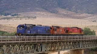 South African diesel locomotives in the Swartland  Part One [upl. by Nnalatsyrc]