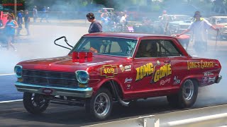 Vintage Gassers amp Nostalgia Super Stock Reviving Drag Racing Classics at Central Illinois Dragway [upl. by Dirtsa]