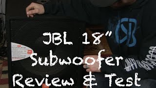 JBL JRX118SP Subwoofer ReviewTest [upl. by Asilrak30]