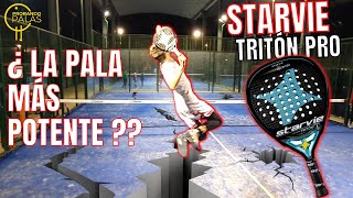 Starvie TRITON PRO La pala de Garrido ➕ TIPS de VOLEA OFENSIVA ¿PLANA O CORTADA padel [upl. by Obmar418]