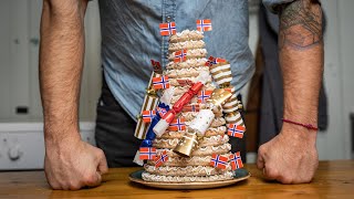 3 ingredients Norwegian Tower cakeKransekake [upl. by Melcher]