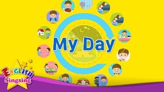 Kids vocabulary  My Day  Daily Routine  Learn English for kids  English educational video [upl. by Ellednahc]