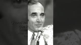 quotEmmenezmoiquot performance de 1972 par Charles Aznavour charlesaznavour emmenezmoi audioofficiel [upl. by Norm979]