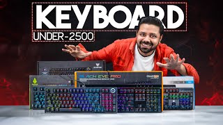 Best Gaming Mechanical Keyboard under 2500 of 2024  Best Gaming keyboards of 2024 [upl. by Buine855]