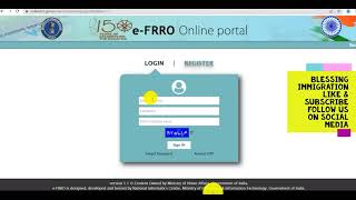 How to fill eFRRO Home Foreigners Regional Registration Office login step by step [upl. by Forsyth]