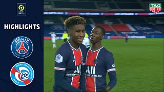 PARIS SAINTGERMAIN  RC STRASBOURG ALSACE 4  0  Highlights  PSG  RCSA  20202021 [upl. by Putscher]