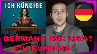 GROSSSTADTGEFLÜSTER  ICH KÜNDIGE Germany Eurovision 2024 reaction [upl. by Vinni]