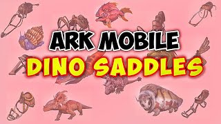 Ark Mobile 20  Dinos saddles  Almost 50plus saddles   Gaming Factory [upl. by Zedekiah]