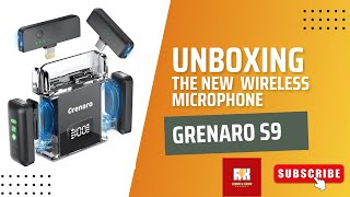 unboxing GRENERO S9 WIRELESS MICROPHONE youtube gadgets microphone tech [upl. by Collen]