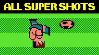 Nintendo World Cup  ALL SUPER SHOTS including two secret super shots of USA [upl. by Ilojna]