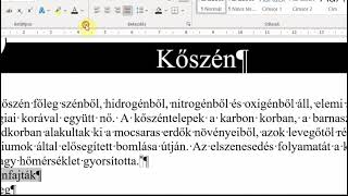 Informatika érettségi Szövegszerkesztés  középszint 2013 május  Kőszén [upl. by Burne660]