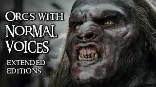 Orcs and Urukhai With Normal Voices  Extended Editions HD [upl. by Avis]