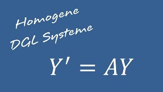 Differentialgleichungen  Homogenes System von Differentialgleichungen [upl. by Neile158]