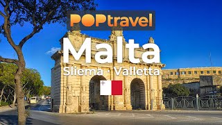 Walking in MALTA 🇲🇹 Sliema to Valletta  4K 60fps UHD [upl. by Eetsim]