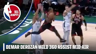 HOW DID DEMAR DEROZAN DO THIS ⁉️  NBA on ESPN [upl. by Aierb]