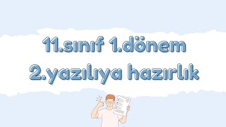 11Sınıf Almanca 1Dönem 2Yazılıya Hazırlık 20222023  Boş Sınav Örneği [upl. by Nan]