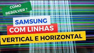 com LINHAS tem CONSERTO Com LISTRAS COLORIDAS na tela smart samsung UN32J4290AG ledtvrepair [upl. by Hunfredo]